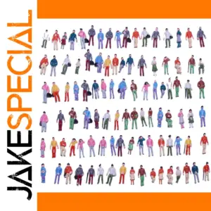 100pcs Painted Miniature Figures for HO/TT Scale Trains
