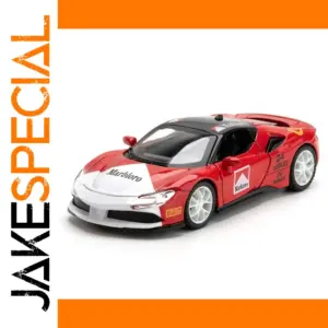 1:32 Scale Red Sports Car Model with Logo