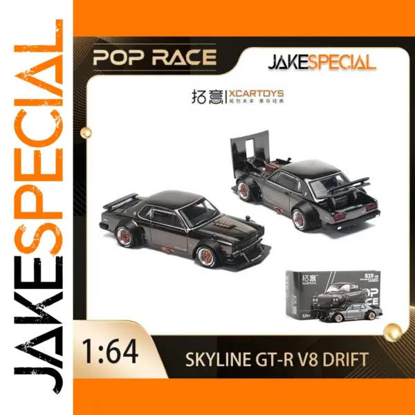 POP RACE 1:64 Skyline GT-R V8 Drift Miniature Car