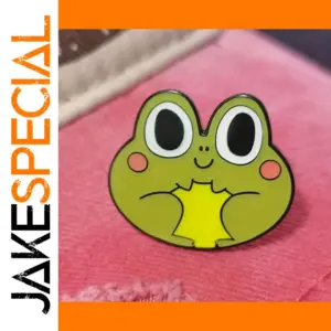 Cute Yellow Frog Enamel Brooch Pin Accessories