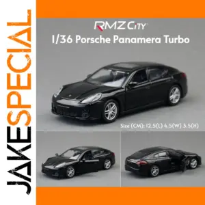 1/36 Scale Black Porsche Panamera Turbo Model