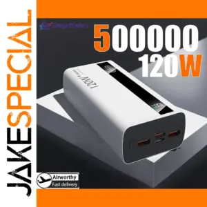 High-Capacity 200000mAh Power Bank with 120W Fast Charging