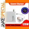 120W Xiaomi Turbo Fast Wall Charger with USB-C Cable