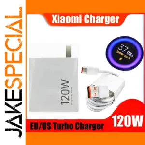 120W Xiaomi Turbo Fast Wall Charger with USB-C Cable