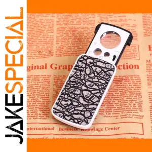 Jewelry Loupe Magnifying Glass 30X-90X with LED