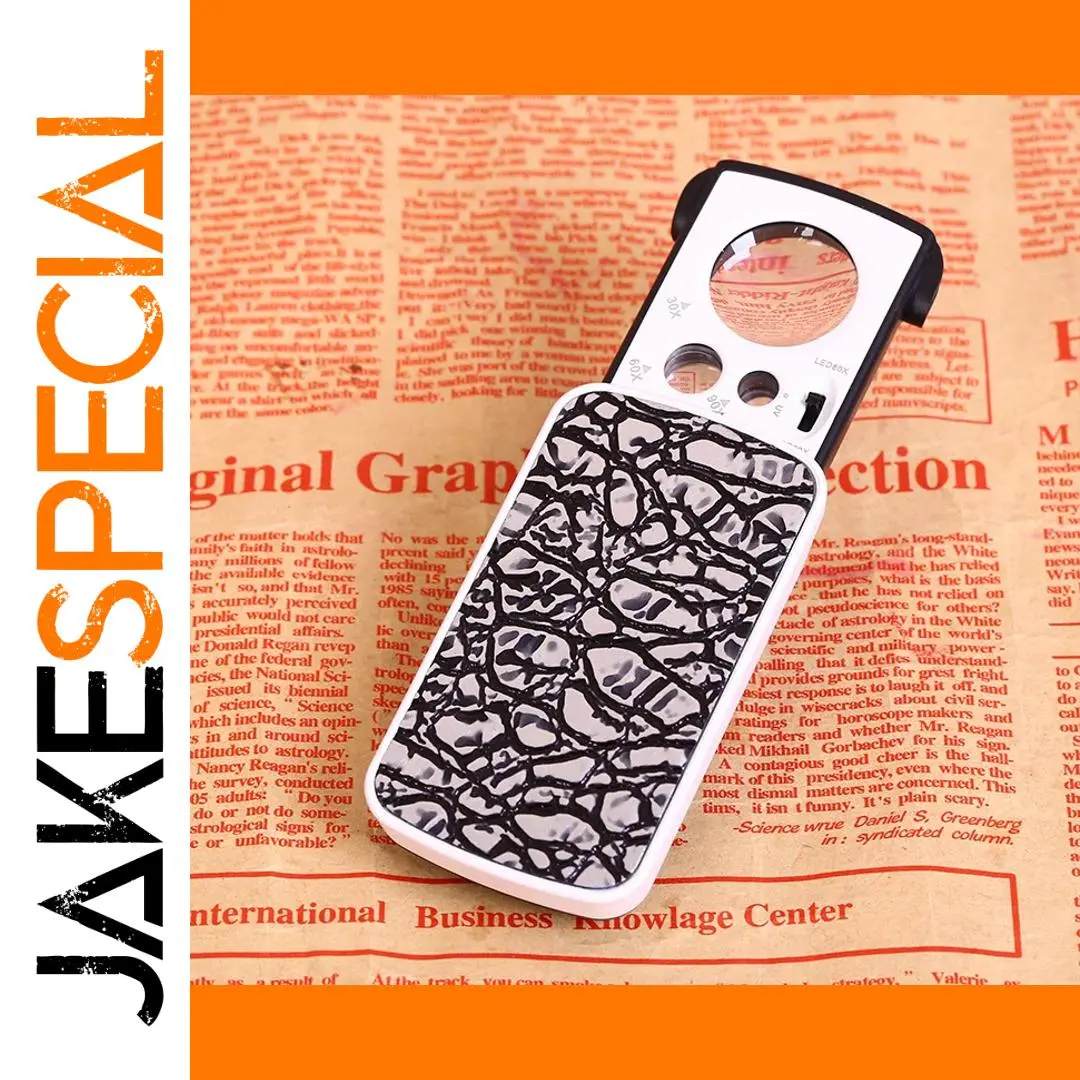 Jewelry Loupe Magnifying Glass 30X-90X with LED 1 Jewelry Loupe Magnifying Glass 30X-90X with LED