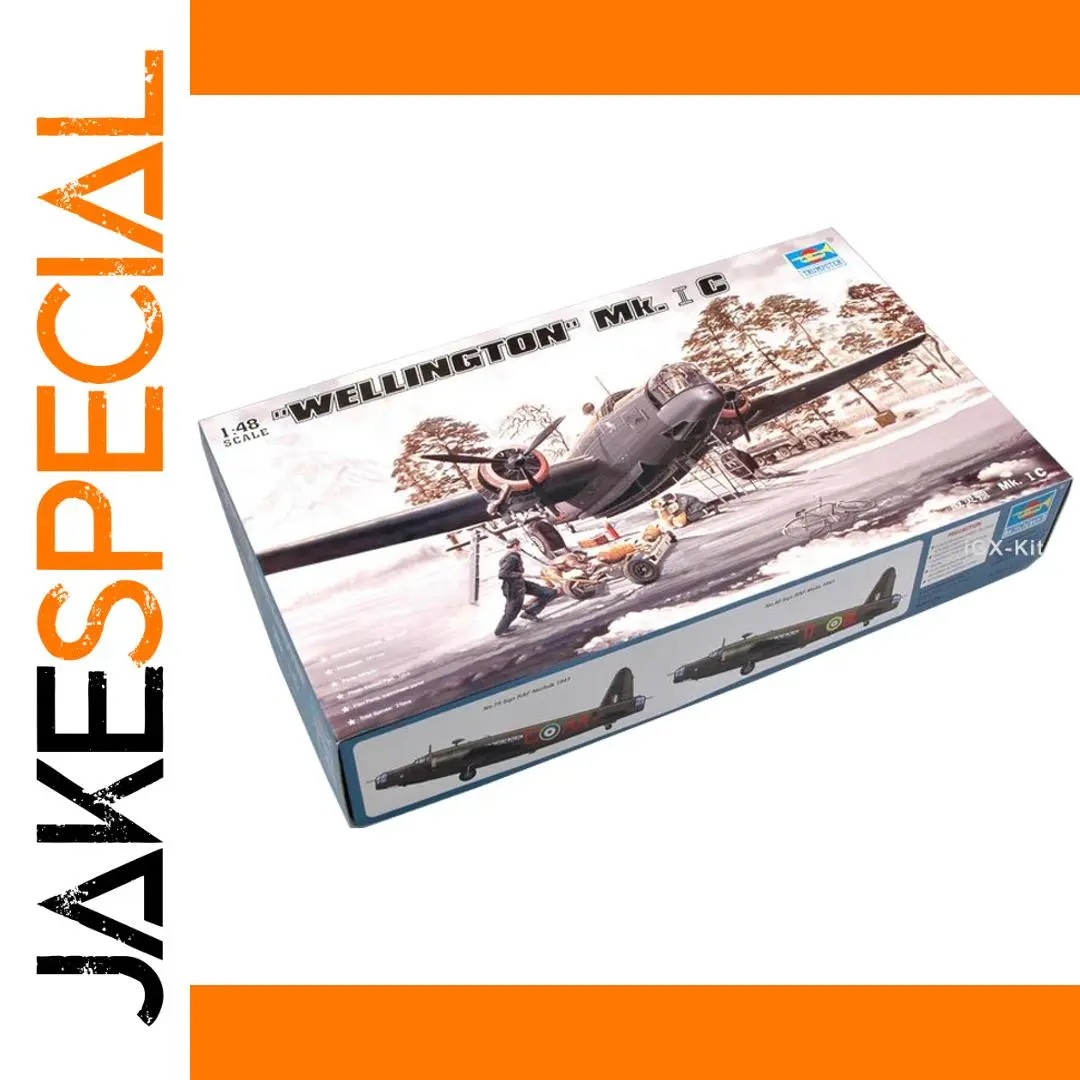 Trumpeter 1/48 British Vickers Wellington Mk1C Model Kit 1 Trumpeter 1/48 British Vickers Wellington Mk1C Model Kit