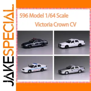 596 Model 1/64 Victoria Crown CV Diecast Police Car