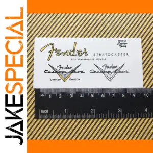 3Pcs Fender Stratocaster Headstock Decals Set