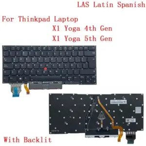 Backlit Spanish Keyboard for Lenovo ThinkPad X1 Yoga 29 ad9116e9 no logo