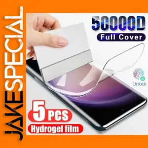 5-Piece Hydrogel Screen Protector Set for Samsung Galaxy Models