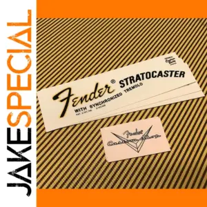 3Pcs Fender Stratocaster Headstock Decal Set