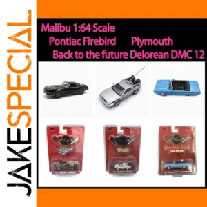 Malibu 1:64 Pontiac Firebird Delorean Diecast Model
