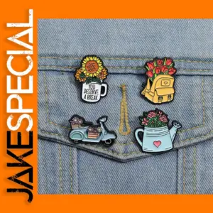 Funny Sunflower Enamel Pin Brooch Gift for Friends