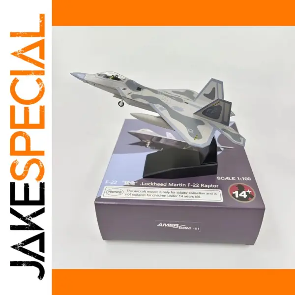 Diecast F-22 Raptor Model 1:100 Scale