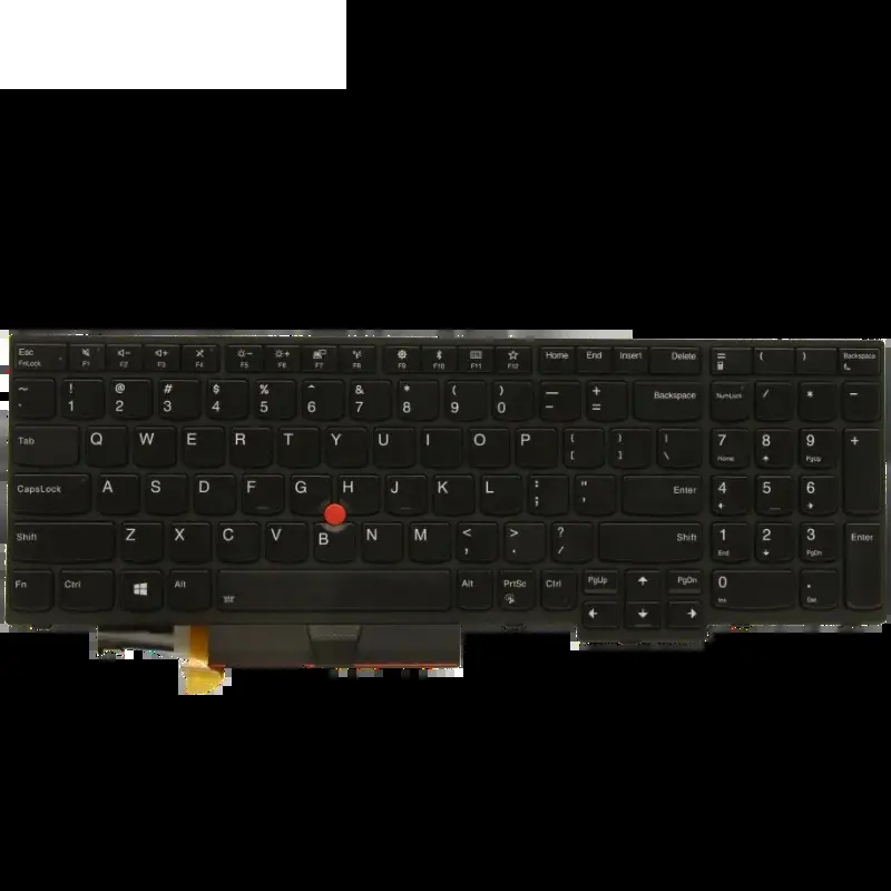 Black Backlit Keyboard for Lenovo ThinkPad L590 P73 6 Black Backlit Keyboard for Lenovo ThinkPad L590 P73 - Image 6