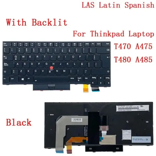 Lenovo ThinkPad Backlit Keyboard for T470/T480 and More - Image 7