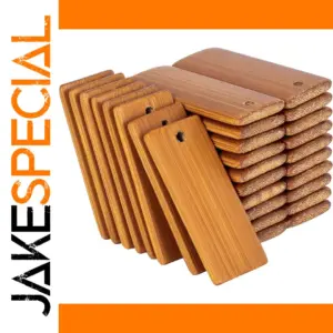 50Pcs Bamboo Blank Tags for DIY Projects