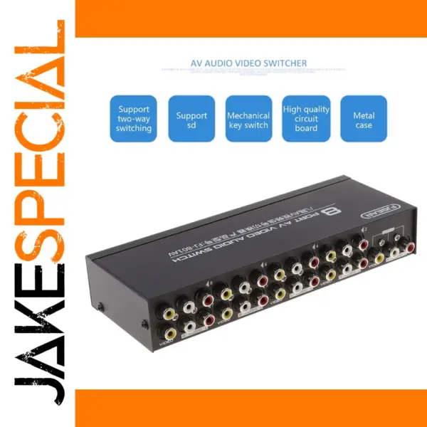 8-Port AV Audio Video Switcher Selector