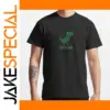 Offline Dino T-Rex Cartoon Pixel T-Shirt for Men