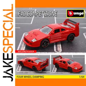 BBurago Ferrari F40 1:64 Scale Model Red
