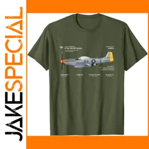 P-51 Mustang WWII Fighter T-Shirt for Men