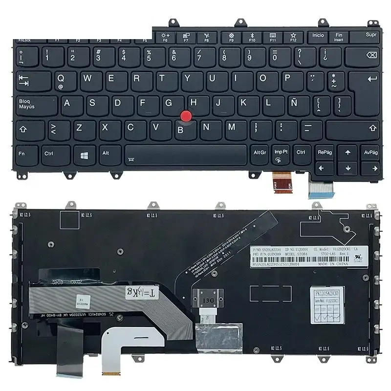 LAS Spanish Keyboard for Lenovo ThinkPad X380 Yoga 4 LAS Spanish Keyboard for Lenovo ThinkPad X380 Yoga - Image 4