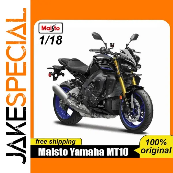 Maisto 1:18 Yamaha MT10 Diecast Motorcycle Model