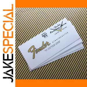 3Pcs Fender Stratocaster Headstock Decal Set