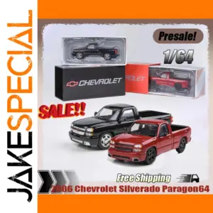 New Presale 1:64 2006 Chevrolet Silverado Paragon64 Clone Cateye Pickup Truck Model Alloy Miniature Diecast  Ornament Custom Toy