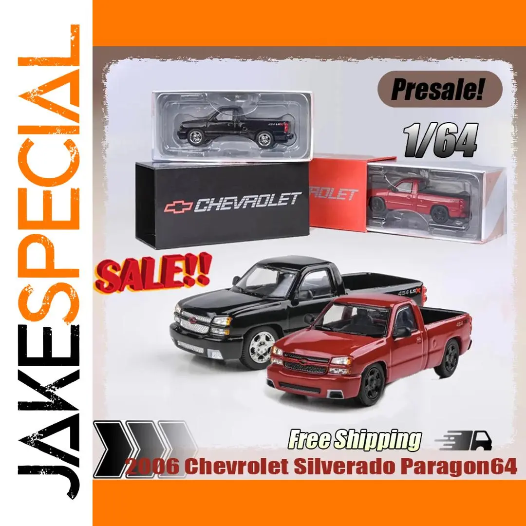 New Presale 1:64 2006 Chevrolet Silverado Paragon64 Clone Cateye Pickup Truck Model Alloy Miniature Diecast Ornament Custom Toy 1 New Presale 1:64 2006 Chevrolet Silverado Paragon64 Clone Cateye Pickup Truck Model Alloy Miniature Diecast Ornament Custom Toy