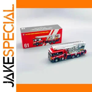 Masterpiece Collectibles 1:64 Scale Singapore Fire Ladder Truck Alloy Model Miniature Car