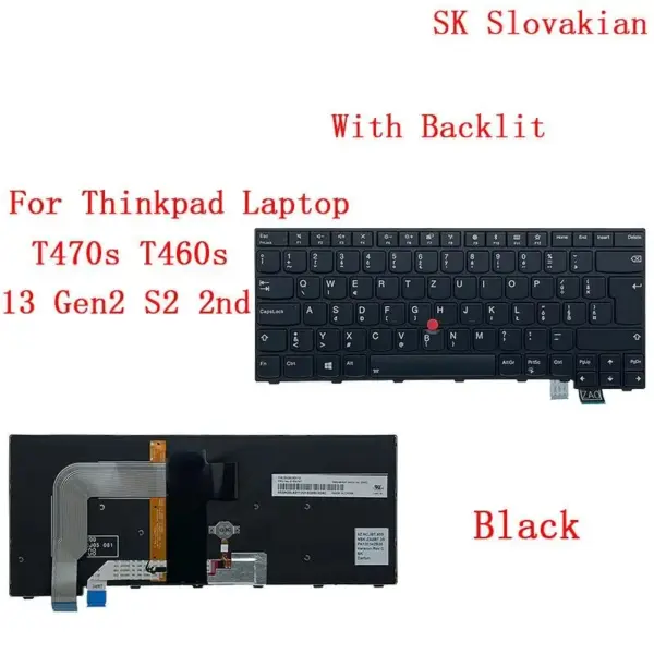 Backlit Keyboard for Lenovo ThinkPad T470s - Image 20