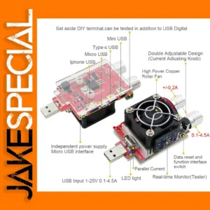 35W USB Load Tester with Adjustable Current