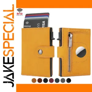RFID Slim Wallet with Airtag Pocket