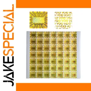 Golden Tamper Evident Security Seal Stickers