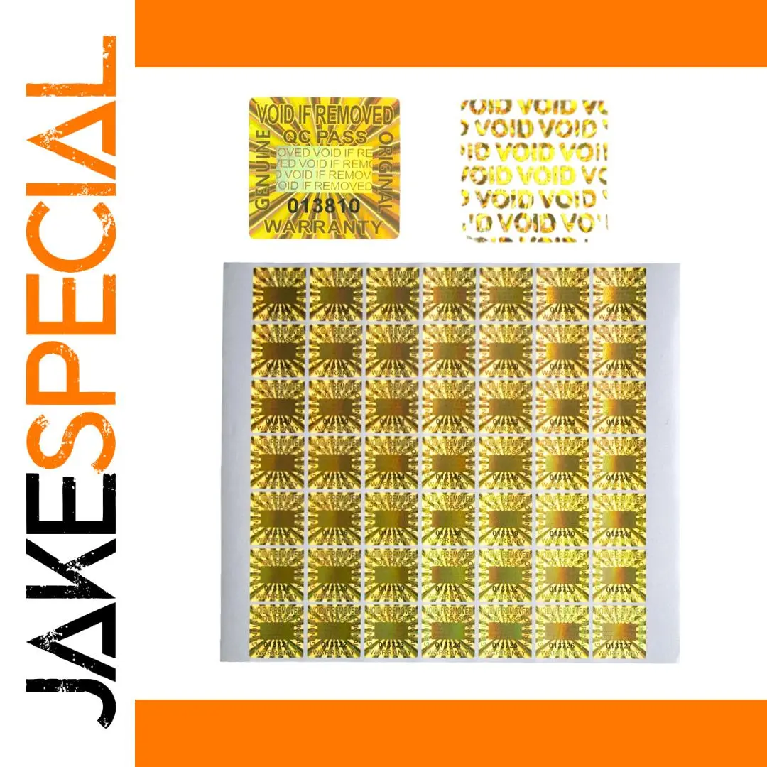 Golden Tamper Evident Security Seal Stickers 1 Golden Tamper Evident Security Seal Stickers