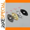 Oval Curved Metal Jack Plate for Guitar Bass