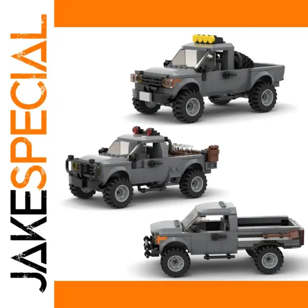 Military Off-road Pickup Building Block Model