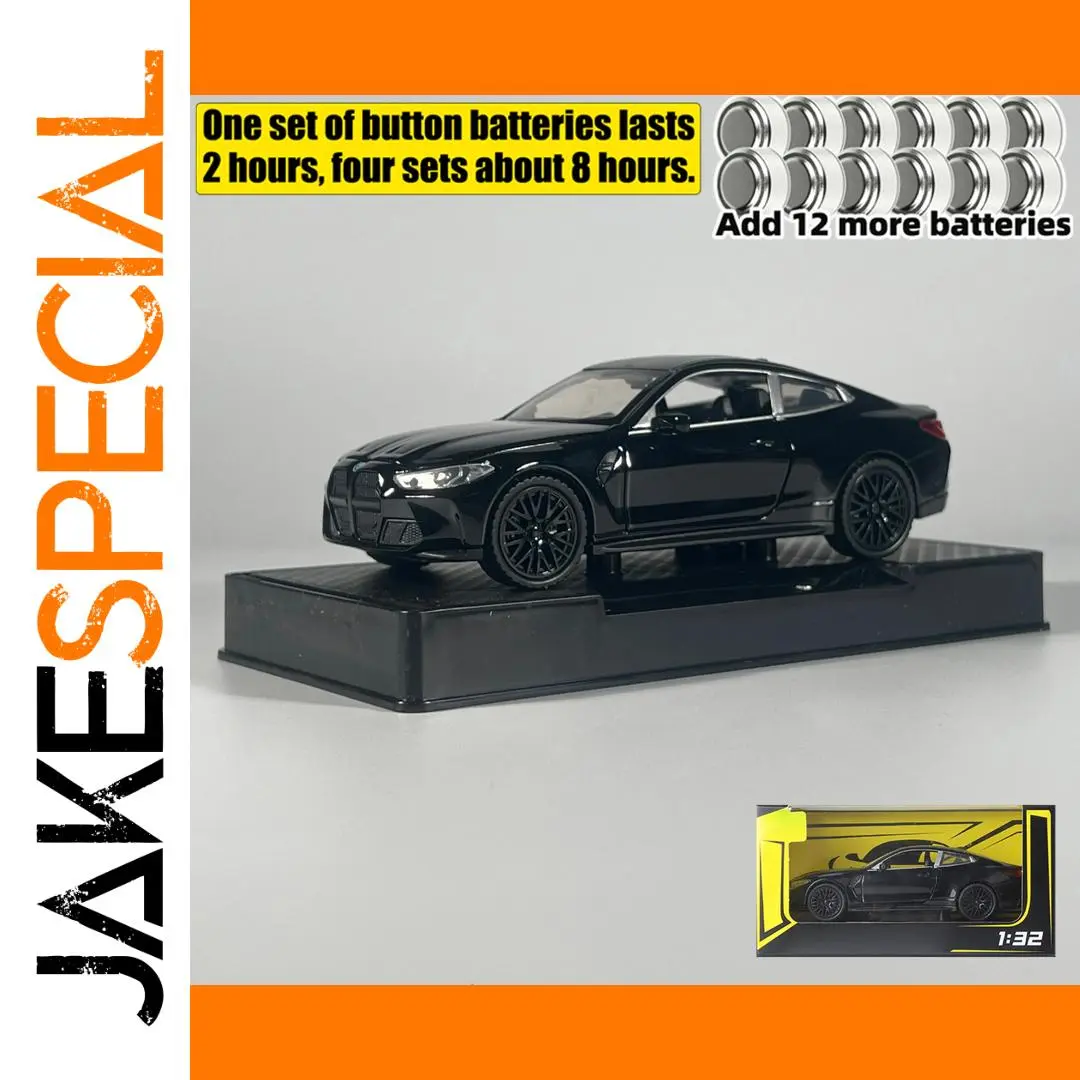 BMW M4 Coupe 1:32 Diecast Model with LED Lights 1 BMW M4 Coupe 1:32 Diecast Model with LED Lights