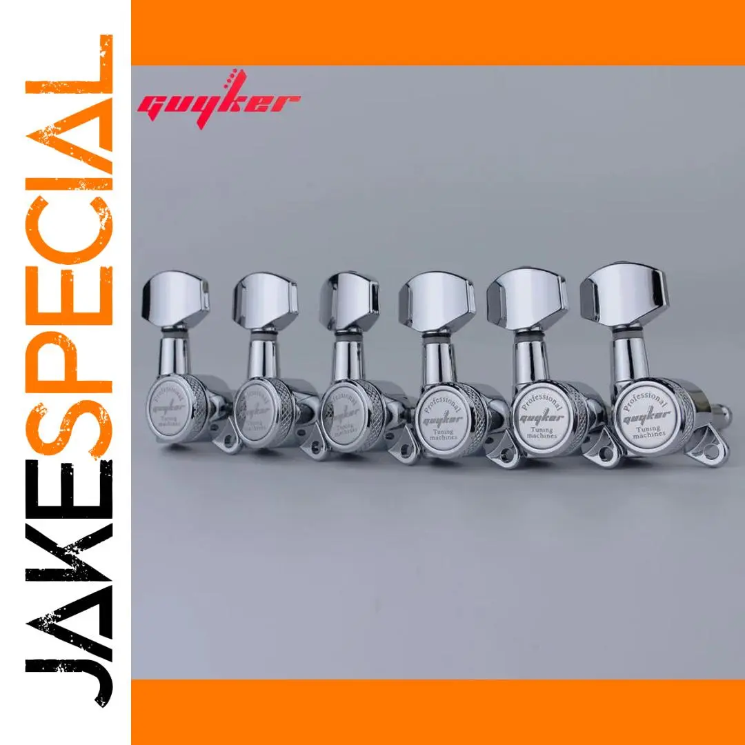GUYKER 1 Set Chrome Locking Guitar Tuners 1 GUYKER 1 Set Chrome Locking Guitar Tuners