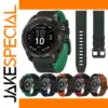 Two-Tone Leather Silicone Strap for Garmin Fenix