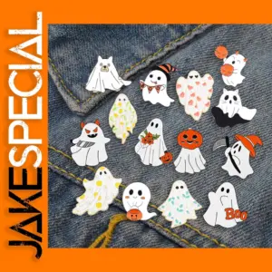 Halloween Ghost Punk Enamel Pins for Goth Fans