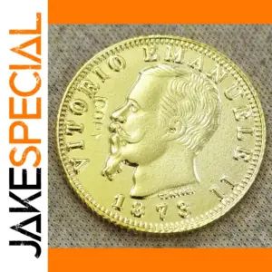 Replica 1873 Italy 20 Lire Gold Coin Copy