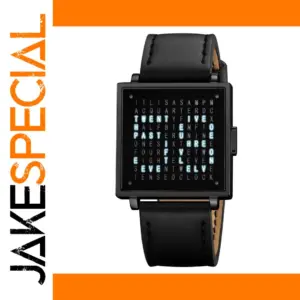 Skmei 2312 Digital Square Watch with Leather Strap