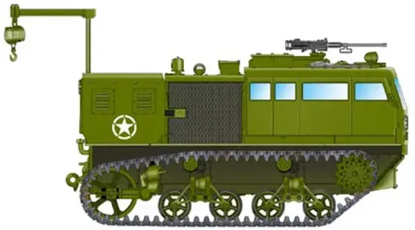 1/35 Scale US M4 High Speed Tractor Model Kit - Image 4
