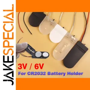 5-Pack CR2032 Battery Holder with ON-OFF Switch
