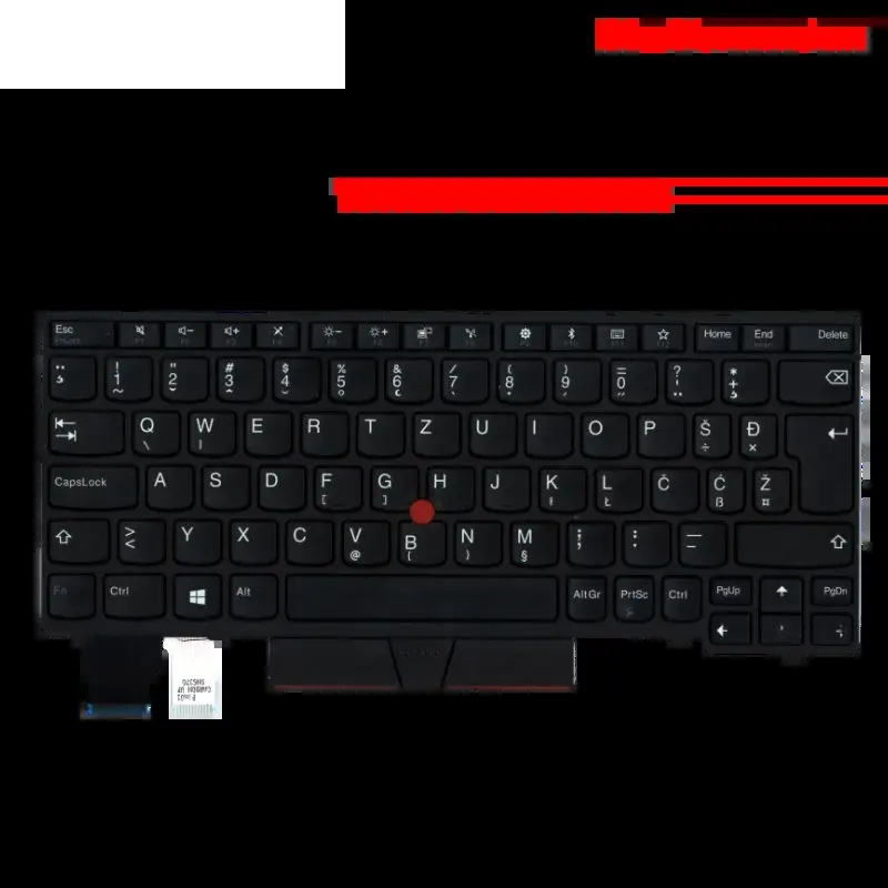 UK SPA FR Black Keyboard for Lenovo ThinkPad 15 UK SPA FR Black Keyboard for Lenovo ThinkPad - Image 15