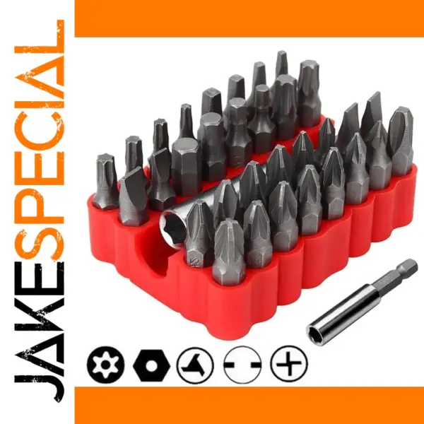 33pcs Magnetic Security Screwdriver Bit Set for Electronics