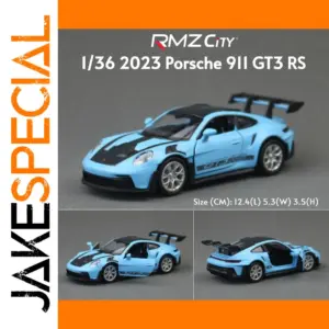 1/36 Scale Porsche 911 GT3 RS Model in Blue